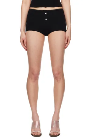 Frankies Bikinis Short court Bradley noir en tricot