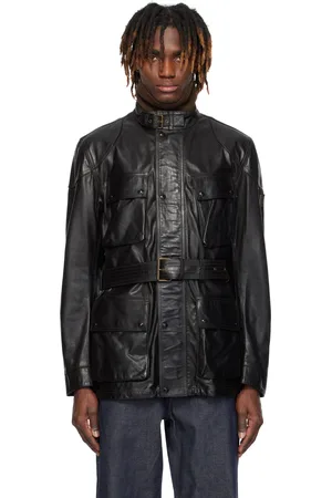 Belstaff Blouson Legacy Panther noir en cuir - Trialmaster