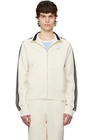 WALES BONNER Blouson de survêtement Tide blanc cassé