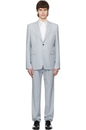 DRIES VAN NOTEN Complet bleu à simple boutonnage