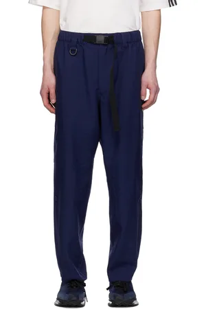 Y-3 Pantalon de survêtement bleu à trois rayures - Sport Uniform