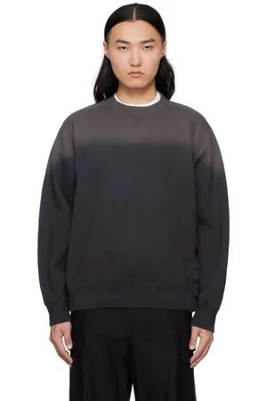 SACAI Pull molletonné teint en plongée noir