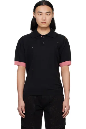 Andersson Bell Polo noir à effet usé