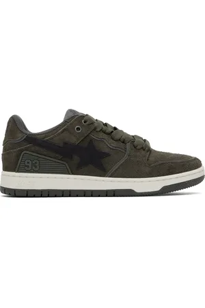 BAPE Baskets SK8 #3 kaki à étoile emblématique