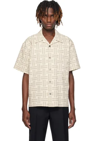 Kenzo Chemise beige à motif graphique