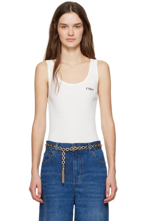 Chloé Débardeur blanc à logo