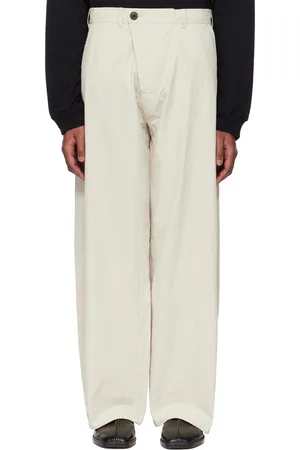 JAN JAN VAN ESSCHE Pantalon #84 blanc cassé