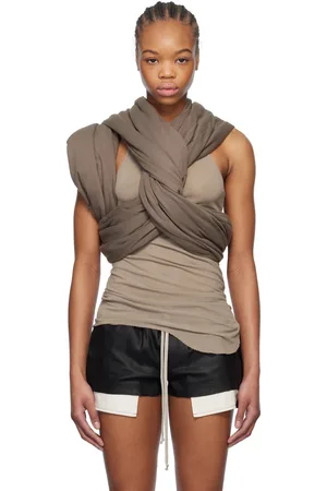 Rick Owens Haut gris à ornements torsadés - Hollywood