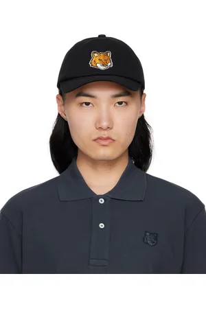 Maison Kitsuné Casquette noir à logo de renard