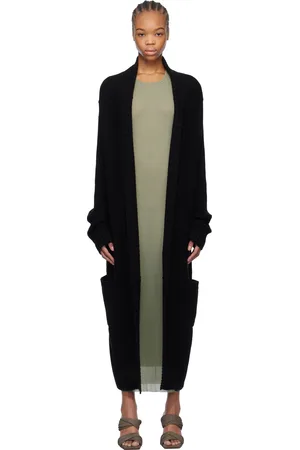 Rick Owens Cardigan long Dafne noir - Hollywood