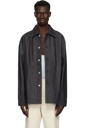 Jil Sander Surchemise surdimensionnée bleue en denim