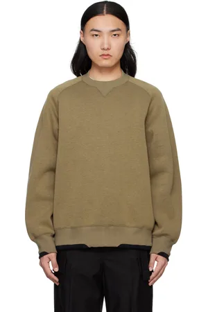 SACAI Pull molletonné taupe en jersey
