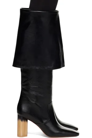Chloé Bottes hautes Georgia noires à talon bottier
