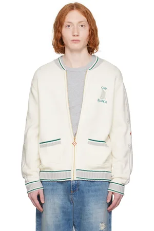Casablanca Blouson aviateur Casa Club blanc cassé