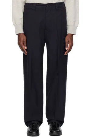 VISVIM Pantalon chino ample bleu marine