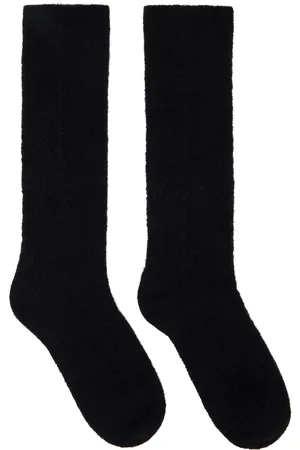 VALENTINO Chaussettes noires en mohair