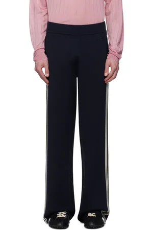WALES BONNER Pantalon de survêtement Tide bleu marine