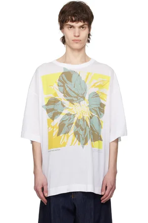 DRIES VAN NOTEN T-shirt graphique blanc à logo