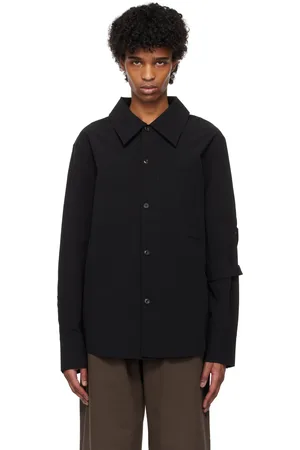 NULLUS Chemise noire à pattes à l
