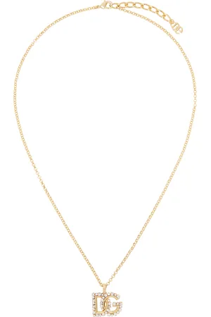 Dolce & Gabbana Collier doré en chaine à logo DG