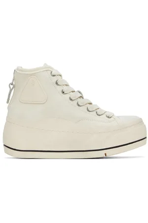 R13 Baskets montantes Kurt blanc cassé