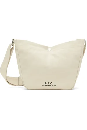 A.P.C. Petit sac messager blanc cassé