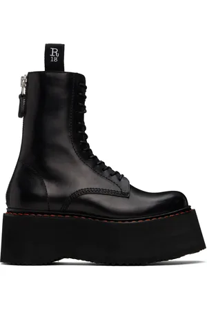 R13 Bottes noires à plateforme