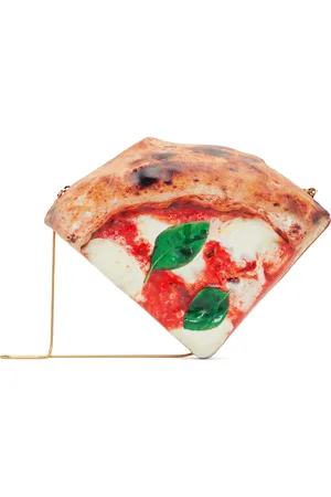 Moschino Sac en forme de pizza multicolore