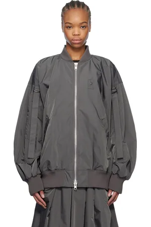 YOHJI YAMAMOTO Blouson aviateur gris à ceinture - REGULATION