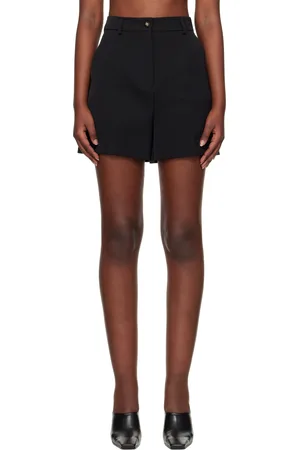 Dolce & Gabbana Short noir en gabardine de laine