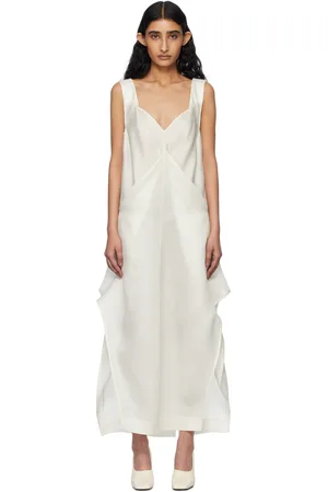 Khaite Robe longue Kenith blanche