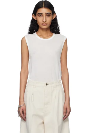 ANN DEMEULEMEESTER Débardeur sans manches Biba blanc