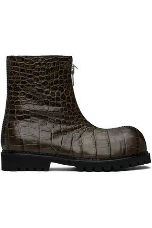 No Idea Bottes étagées kaki à glissières - Big Foot