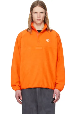 A Bathing Ape Pull orange à logo AAPE Now
