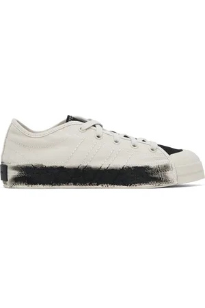 Y-3 Baskets basses Nizza blanc cassé et noir
