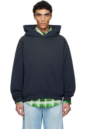 Acne Studios Pull à capuche noir à logo