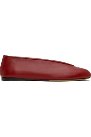 Moschino Ballerines Duck rouges en nappa