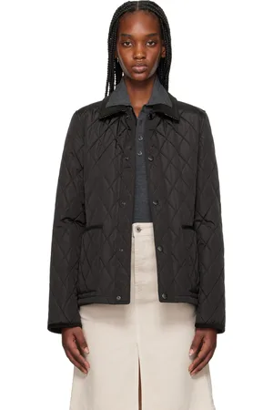 Burberry Blouson matelassé brun en nylon