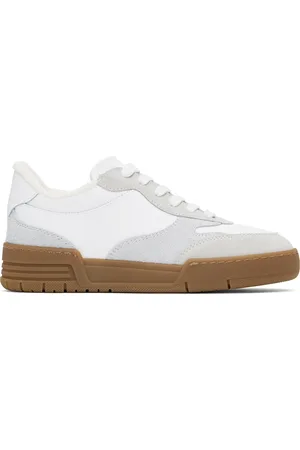 Moschino Baskets de style basketball blanc et gris