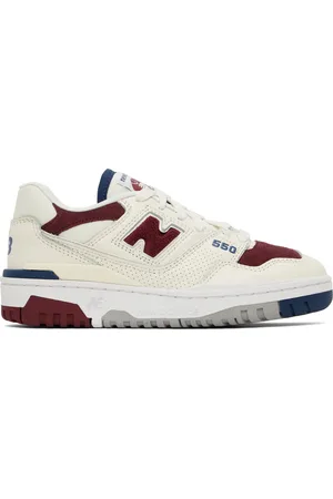 New Balance Baskets 550 blanc cassé et bourgogne