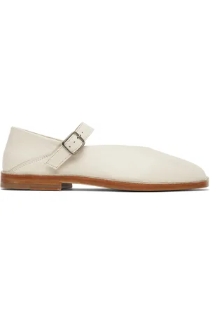 LEMAIRE Flâneurs de style ballerine blanc cassé