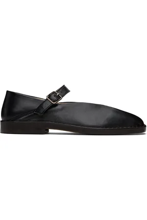 LEMAIRE Flâneurs de style ballerine noirs