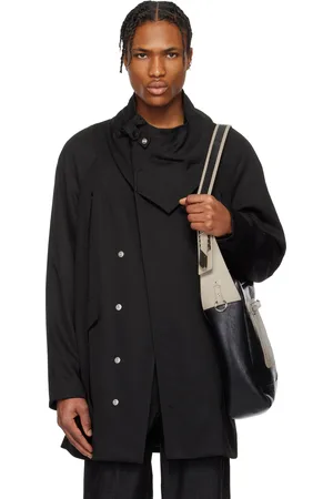 Kiko Kostadinov Manteau Riadis noir à plis