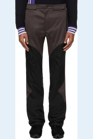 Kiko Kostadinov Pantalon brun et noir à glissière - Solix
