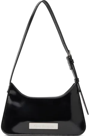 Acne Studios Micro sac porté épaule Platt noir