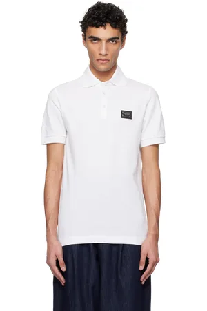 Dolce & Gabbana Polo blanc en piqué de coton - Essential