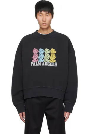 Palm Angels Pull molletonné noir à image d
