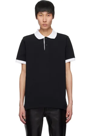 Ernest W. Baker Polo noir à logo brodé