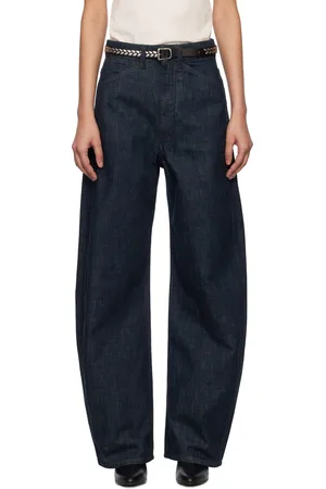LEMAIRE Jean incurvé bleu à taille haute