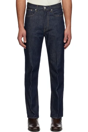 Auralee Jean en denim à torsion élevée à cinq poches